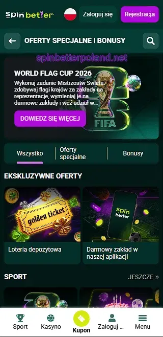 Bonusy i promocje SpinBetter Polska